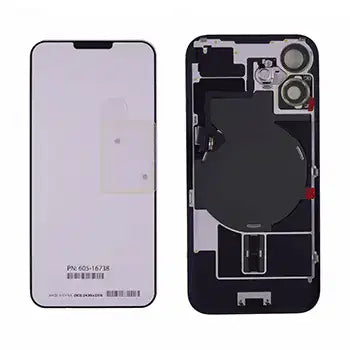 Back Glass W/ Mag Safe Magnet & Nfc & Flashlight Flex For I Phone 16 (Genuine Oem) (Pink)