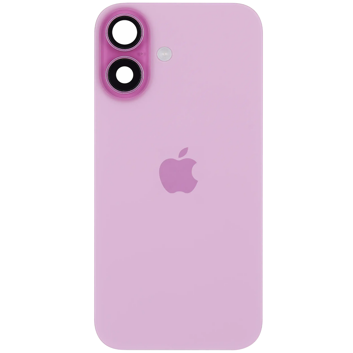 Back Glass W/ Mag Safe Magnet & Nfc & Flashlight Flex For I Phone 16 (Genuine Oem) (Pink)