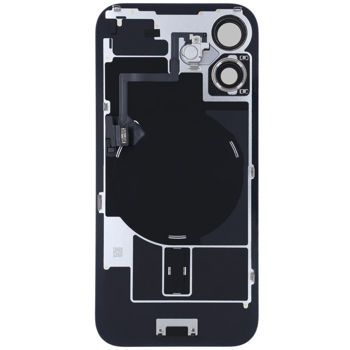 Back Glass W/ Mag Safe Magnet & Nfc & Flashlight Flex For I Phone 16 (Genuine Oem) (Pink)