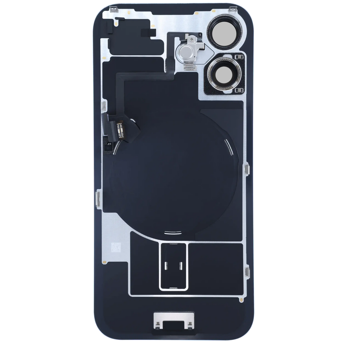 Back Glass W/ Mag Safe Magnet & Nfc & Flashlight Flex For I Phone 16 (Genuine Oem) (Teal)