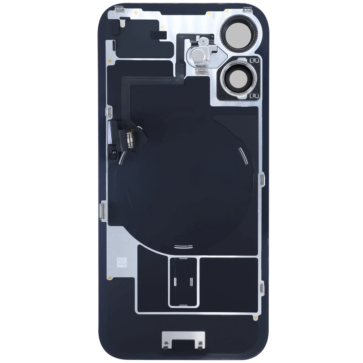 Back Glass W/ Mag Safe Magnet & Nfc & Flashlight Flex For I Phone 16 (Genuine Oem) (White)
