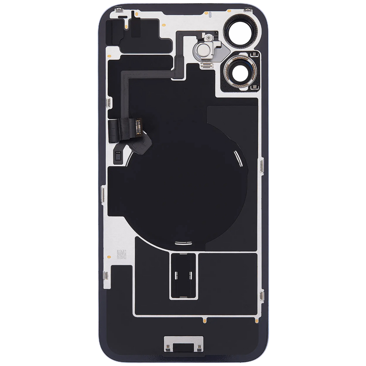 Back Glass W/ Mag Safe Magnet & Nfc & Flashlight Flex For I Phone 16 Plus (Used Oem Pull: Grade B) (Ultramarine)