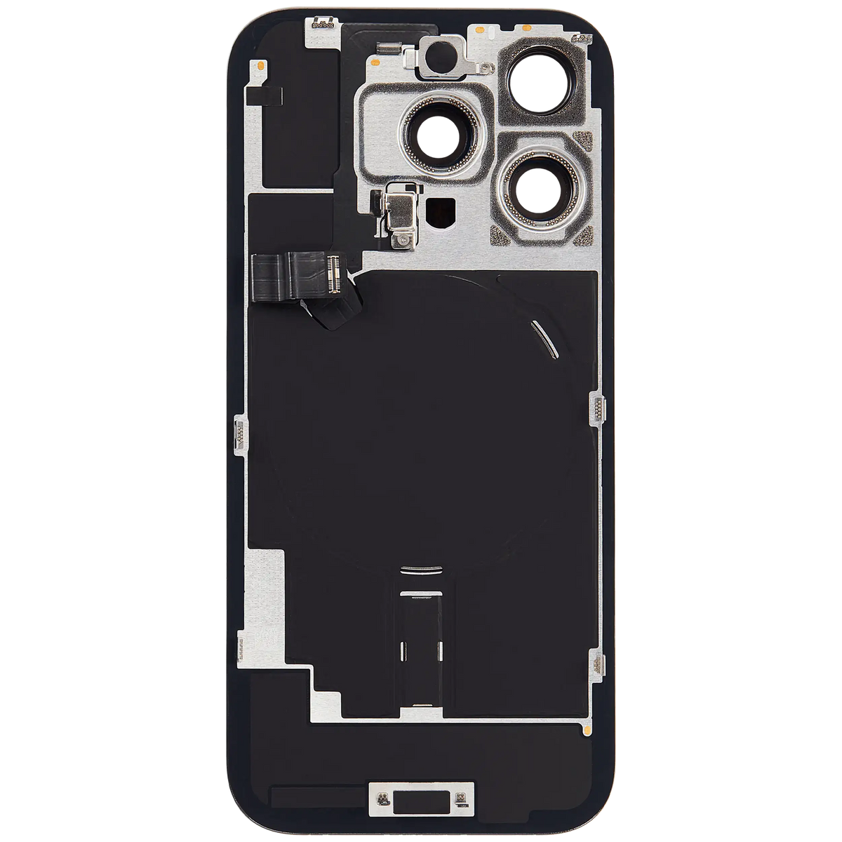 Back Glass W/ Mag Safe Magnet & Nfc & Flashlight Flex For I Phone 16 Pro (Service Pack) (Natural Titanium)