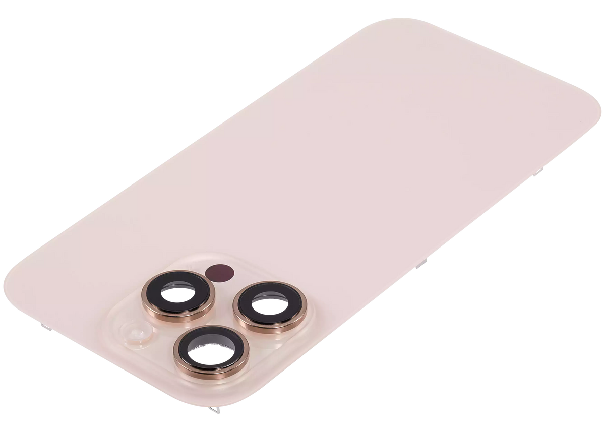 Back Glass W/ Mag Safe Magnet & Nfc & Flashlight Flex For I Phone 16 Pro (Used Oem Pull: Grade A) (Desert Titanium)