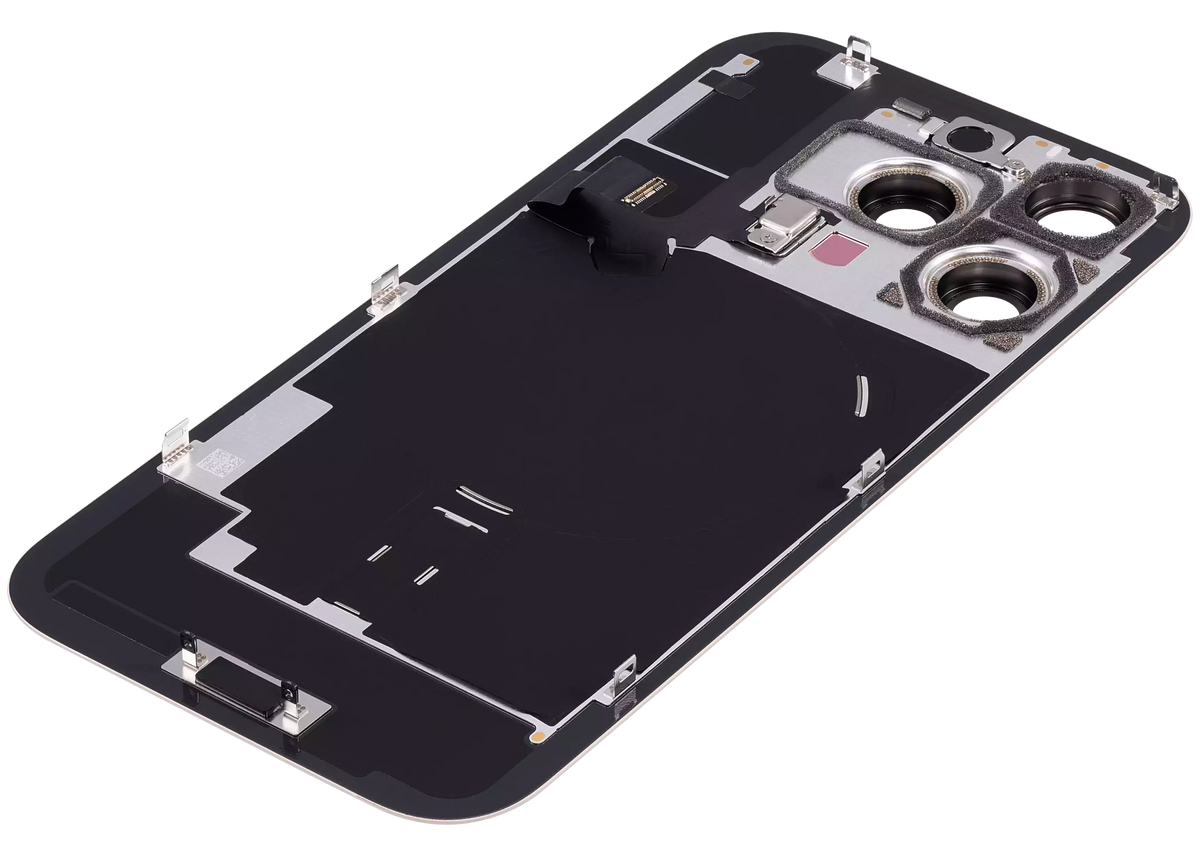 Back Glass W/ Mag Safe Magnet & Nfc & Flashlight Flex For I Phone 16 Pro (Used Oem Pull: Grade A) (Desert Titanium)