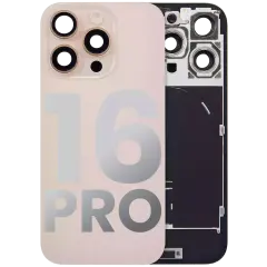 Back Glass W/ Mag Safe Magnet & Nfc & Flashlight Flex For I Phone 16 Pro (Used Oem Pull: Grade A) (Desert Titanium)