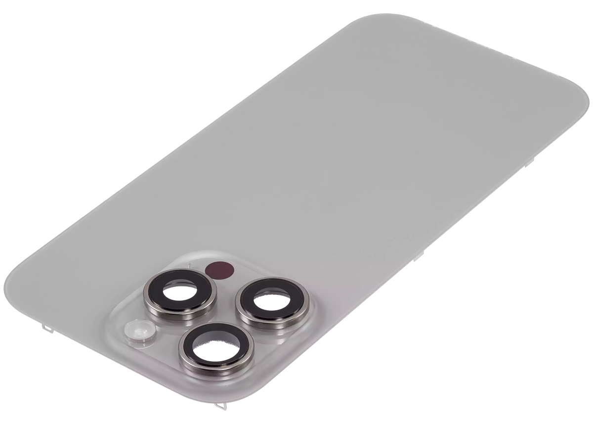 Back Glass W/ Mag Safe Magnet & Nfc & Flashlight Flex For I Phone 16 Pro (Used Oem Pull: Grade A) (Natural Titanium)