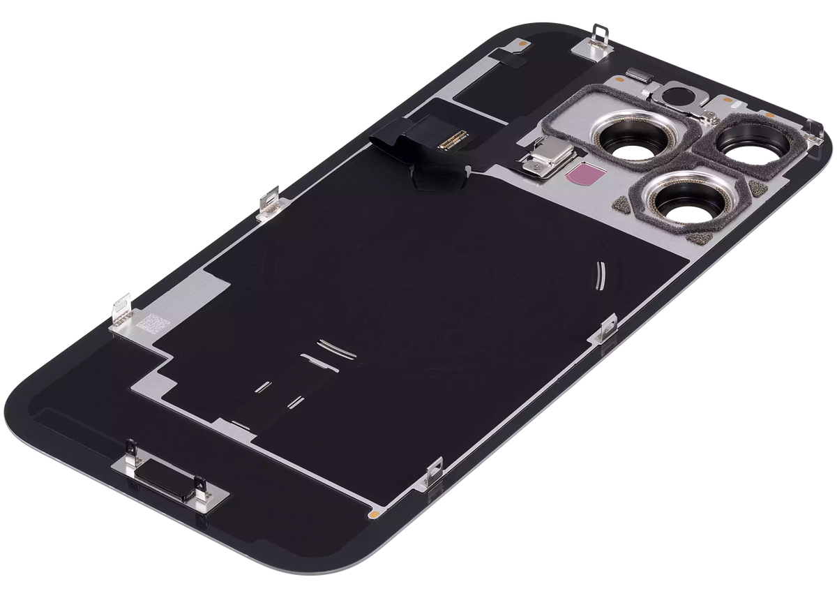 Back Glass W/ Mag Safe Magnet & Nfc & Flashlight Flex For I Phone 16 Pro (Used Oem Pull: Grade A) (Natural Titanium)
