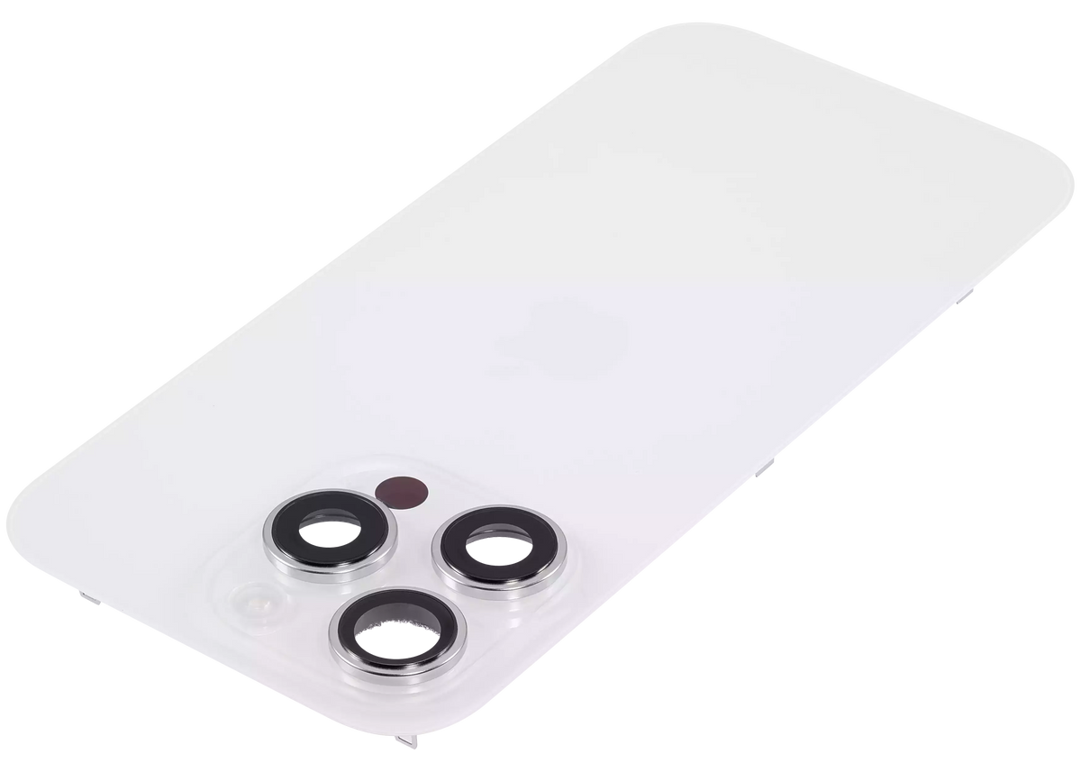 Back Glass W/ Mag Safe Magnet & Nfc & Flashlight Flex For I Phone 16 Pro (Used Oem Pull: Grade A) (White Titanium)
