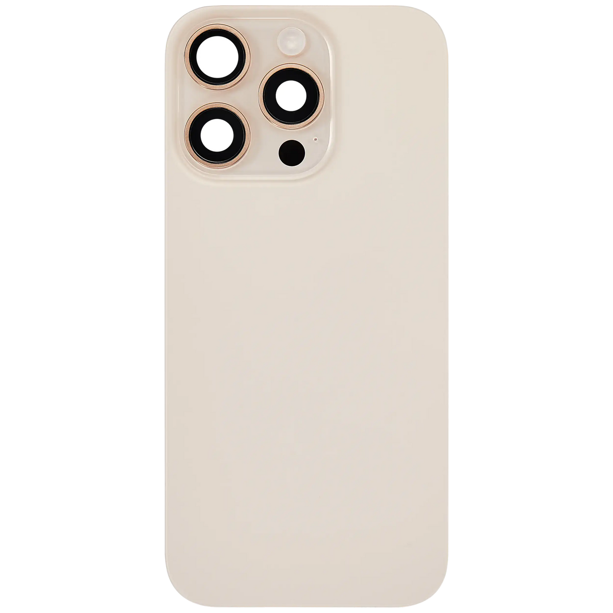 Back Glass W/ Mag Safe Magnet & Nfc & Flashlight Flex For I Phone 16 Pro (Used Oem Pull: Grade B) (Desert Titanium)