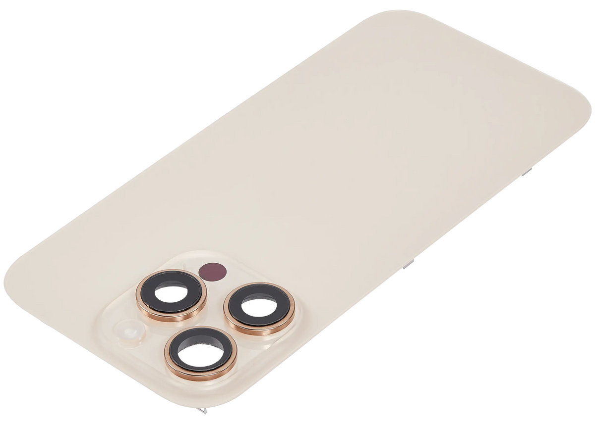 Back Glass W/ Mag Safe Magnet & Nfc & Flashlight Flex For I Phone 16 Pro (Used Oem Pull: Grade B) (Desert Titanium)