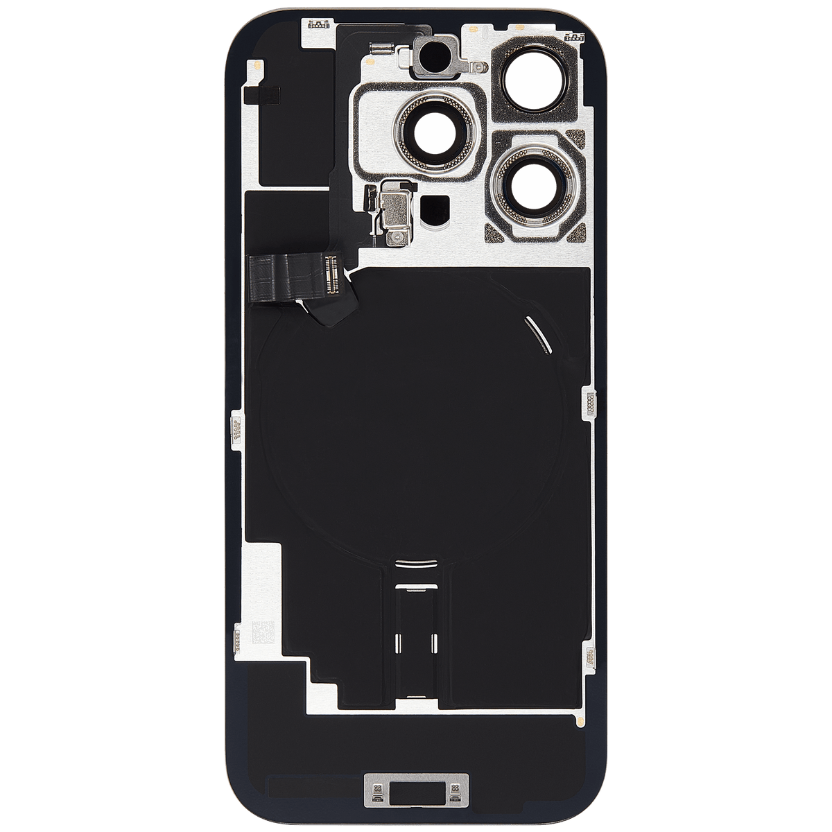 Back Glass W/ Mag Safe Magnet & Nfc & Flashlight Flex For I Phone 16 Pro (Used Oem Pull: Grade B) (Natural Titanium)