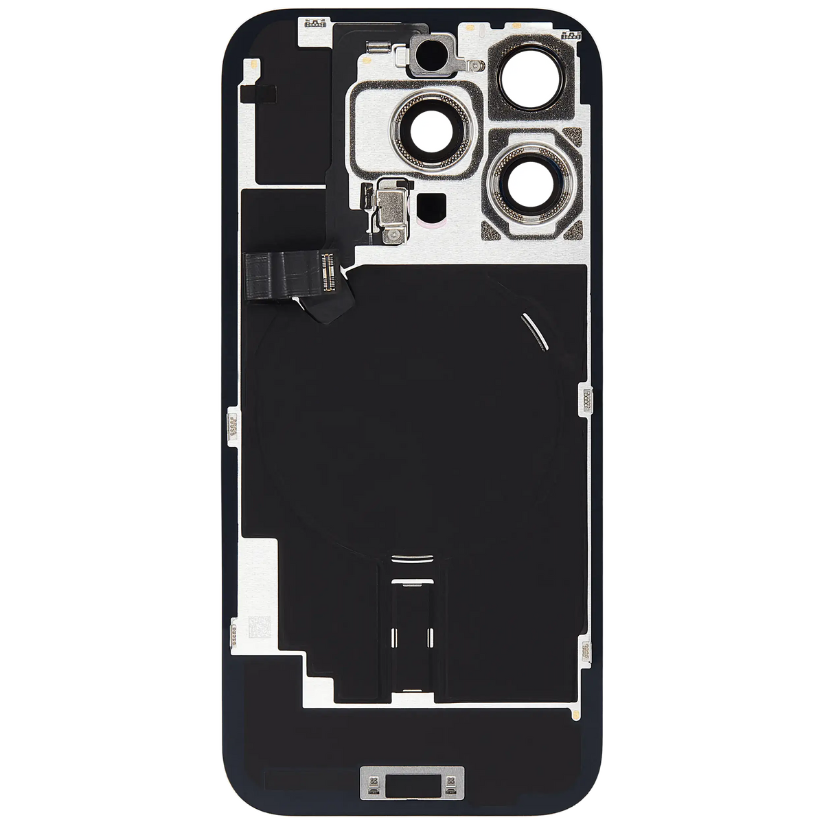 Back Glass W/ Mag Safe Magnet & Nfc & Flashlight Flex For I Phone 16 Pro (Used Oem Pull: Grade B) (White Titanium)