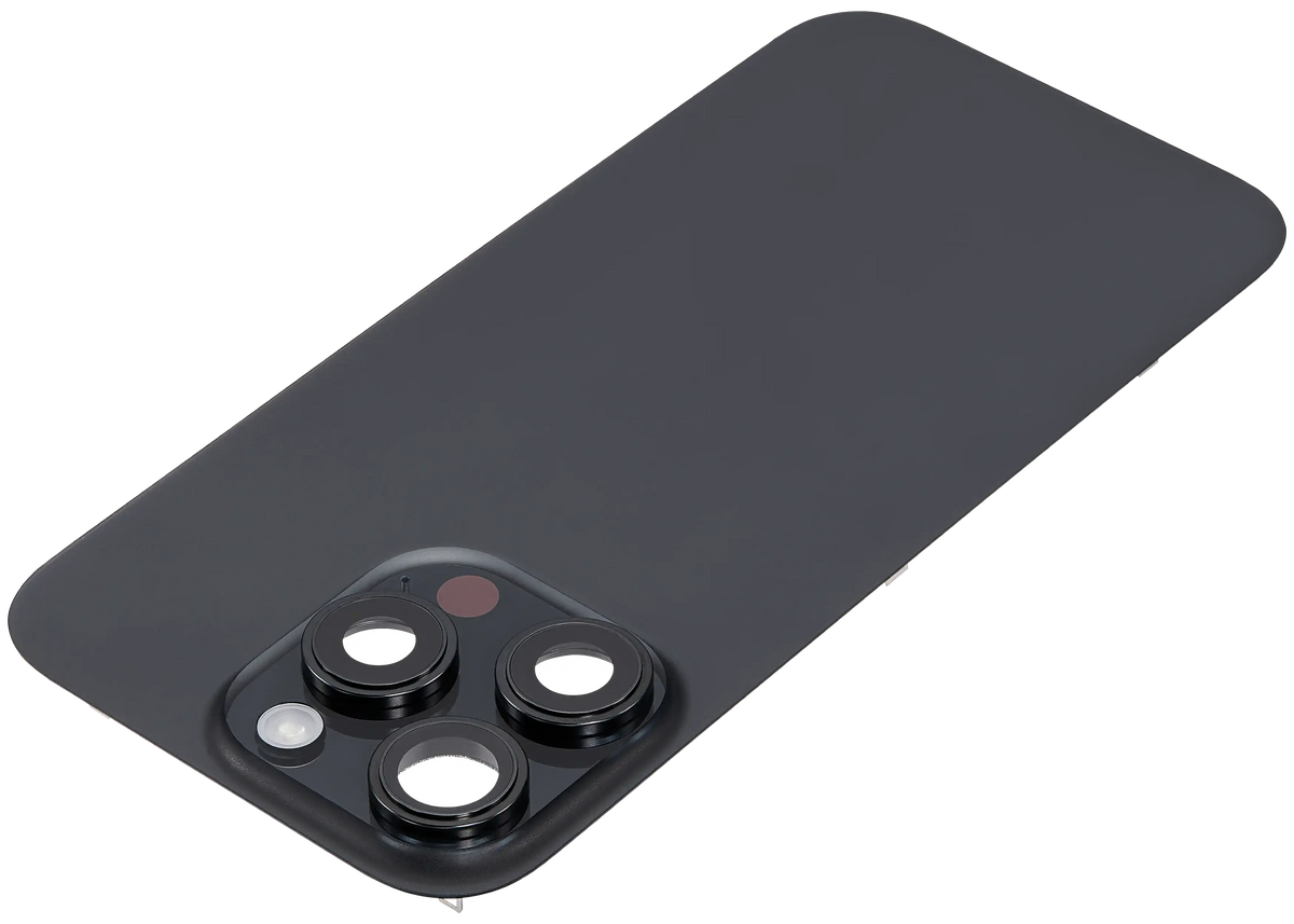 Back Glass W/ Mag Safe Magnet & Nfc & Flashlight Flex For I Phone 16 Pro (Used Oem Pull: Grade C) (Black Titanium)