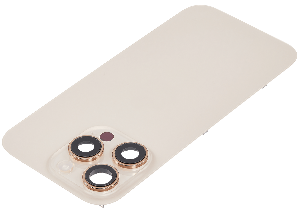 Back Glass W/ Mag Safe Magnet & Nfc & Flashlight Flex For I Phone 16 Pro (Used Oem Pull: Grade C) (Desert Titanium)