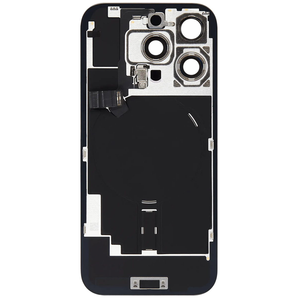 Back Glass W/ Mag Safe Magnet & Nfc & Flashlight Flex For I Phone 16 Pro (Used Oem Pull: Grade C) (Natural Titanium)