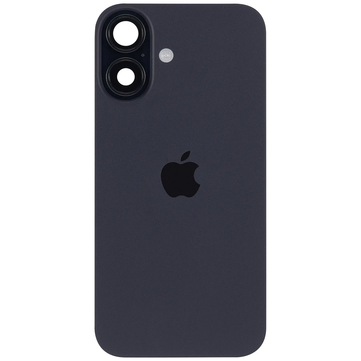 Back Glass W/ Mag Safe Magnet & Nfc & Flashlight Flex For I Phone 16 (Service Pack) (Black)