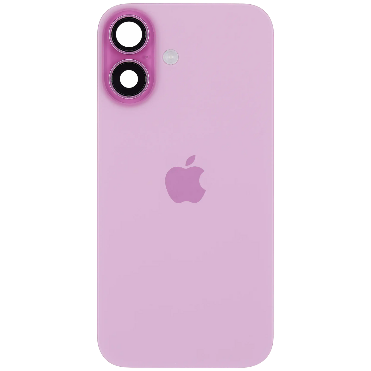 Back Glass W/ Mag Safe Magnet & Nfc & Flashlight Flex For I Phone 16 (Service Pack) (Pink)