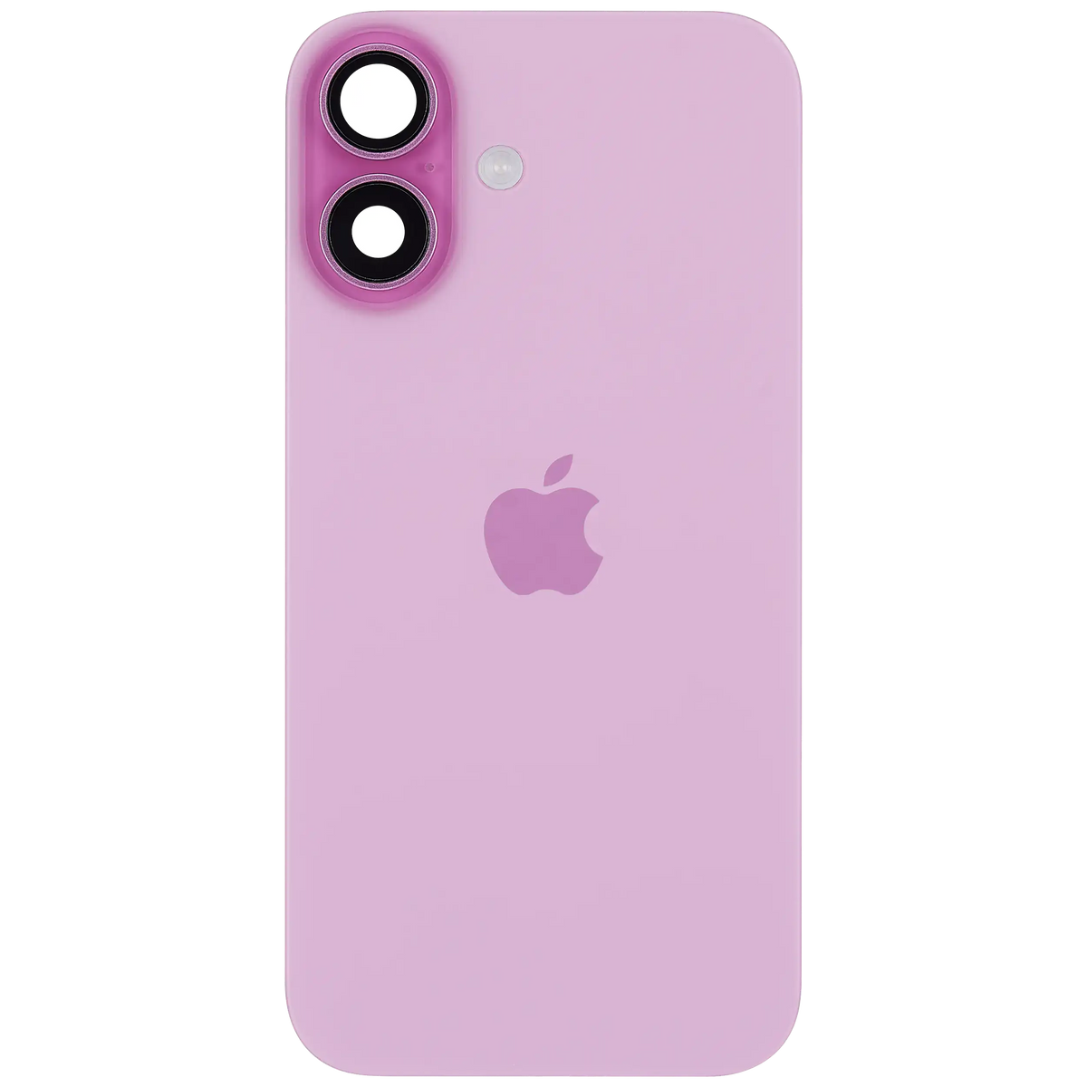 Back Glass W/ Mag Safe Magnet & Nfc & Flashlight Flex For I Phone 16 (Used Oem Pull: Grade A) (Pink)
