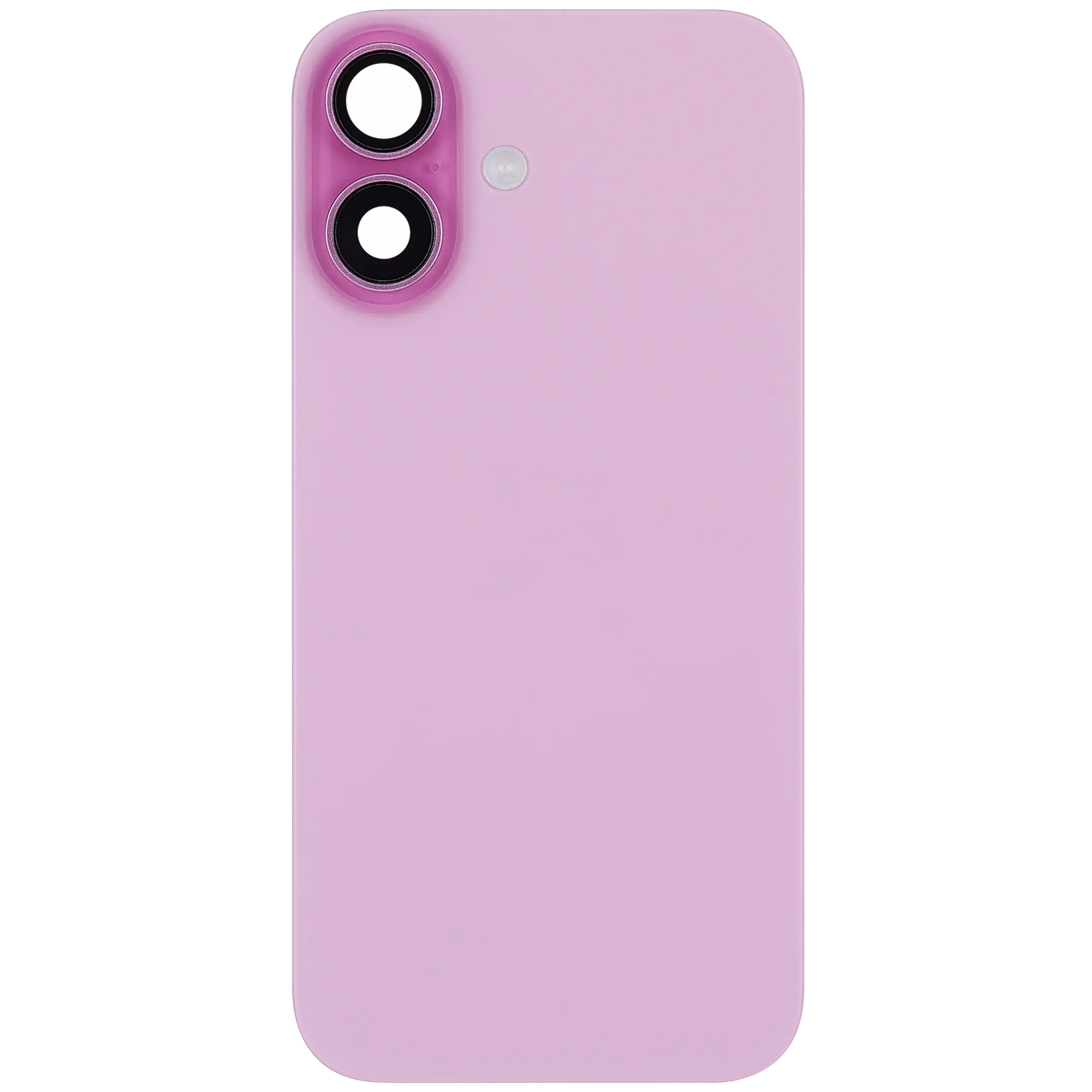 Back Glass W/ Mag Safe Magnet & Nfc & Flashlight Flex For I Phone 16 (Used Oem Pull: Grade C) (Pink)