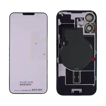 Back Glass With Mag Safe Magnet & Nfc & Flashlight Flex For I Phone 16 (Genuine Oem) (Uk / Eu Version) (Teal)