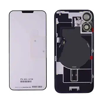 Back Glass With Mag Safe Magnet & Nfc & Flashlight Flex For I Phone 16 (Genuine Oem) (Uk / Eu Version) (Ultramarine)