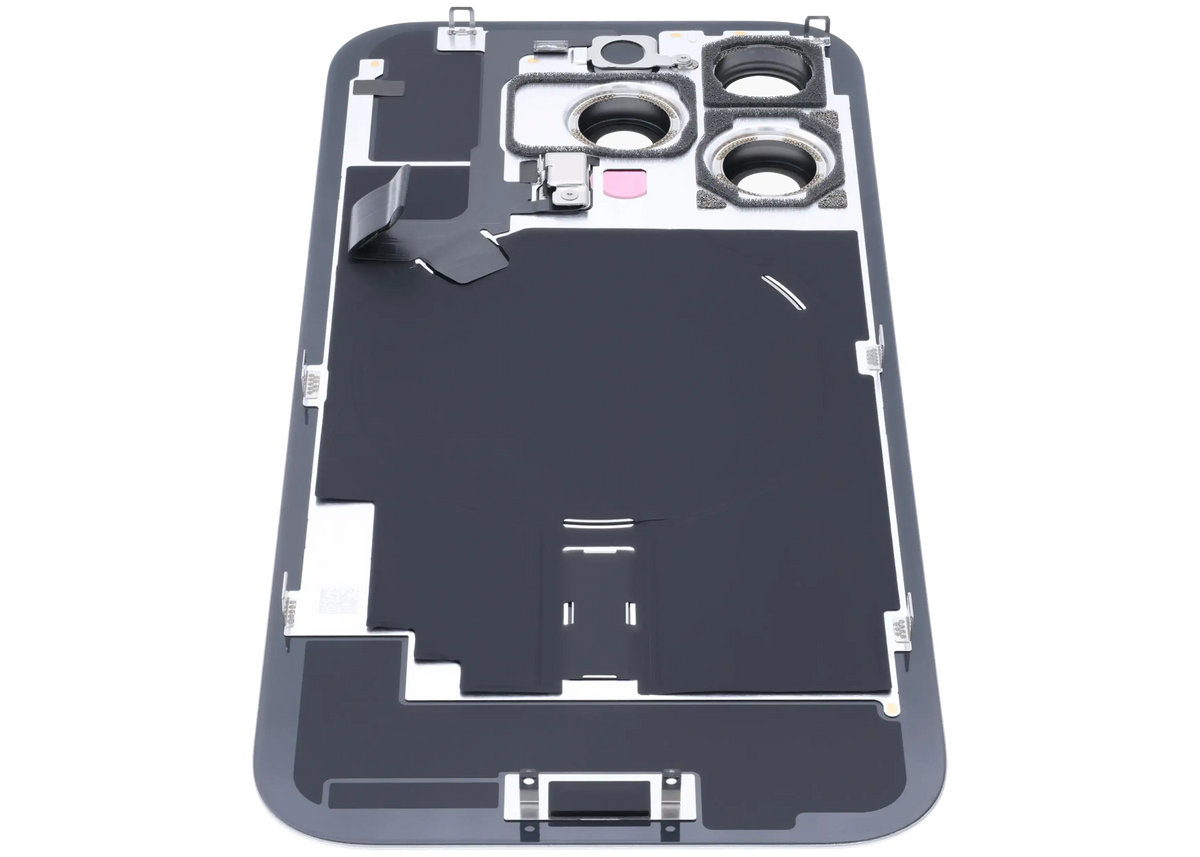 Back Glass With Mag Safe Magnet & Nfc & Flashlight Flex For I Phone 16 Pro (Genuine Oem) (Natural Titanium)