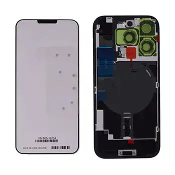 Back Glass With Mag Safe Magnet & Nfc & Flashlight Flex For I Phone 16 Pro (Genuine Oem) (White Titanium)