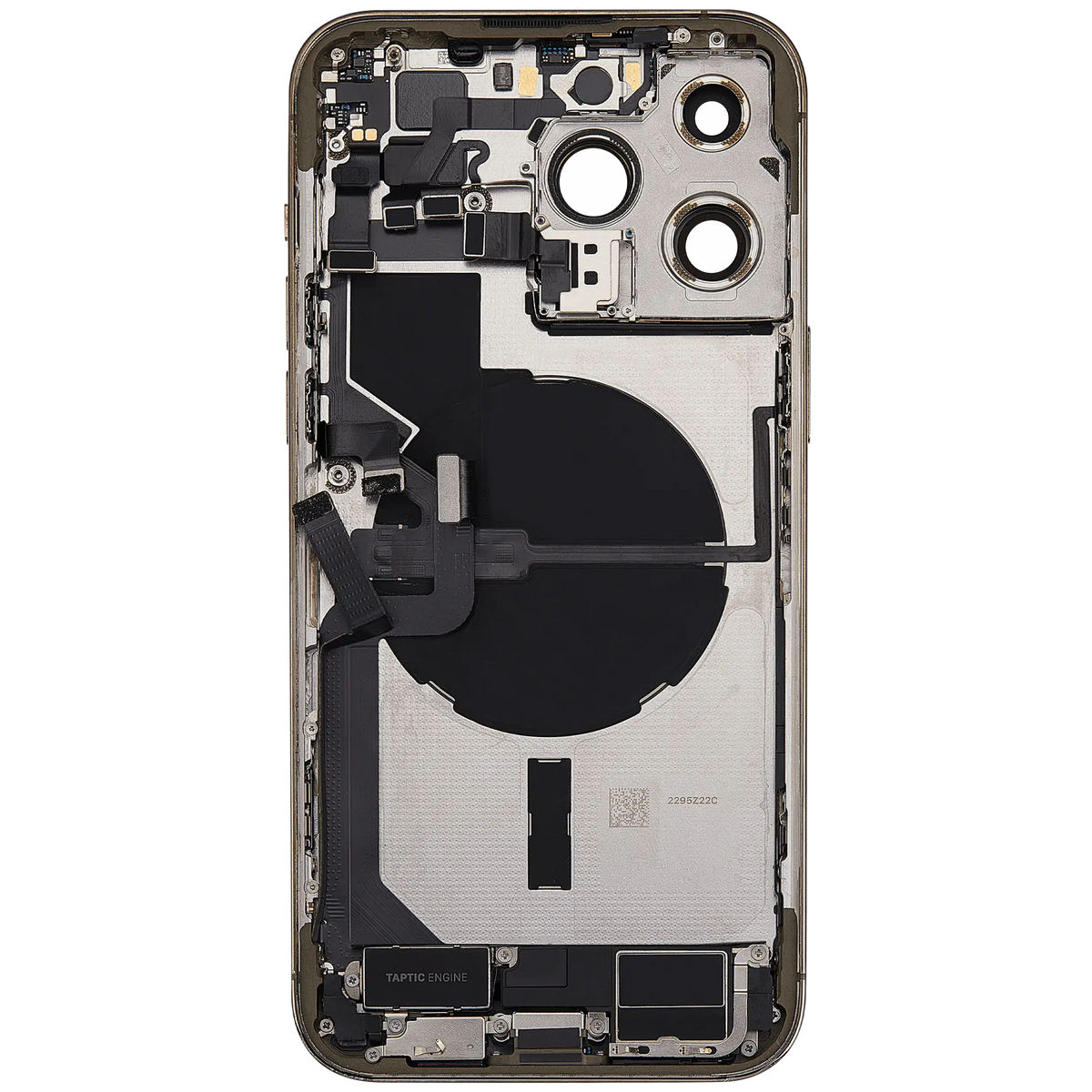 Back Housing W/ Charging Port Flex & Small Parts For I Phone 14 Pro Max (Eu / Global Version) (Used Oem Pull: Grade A) (Gold)