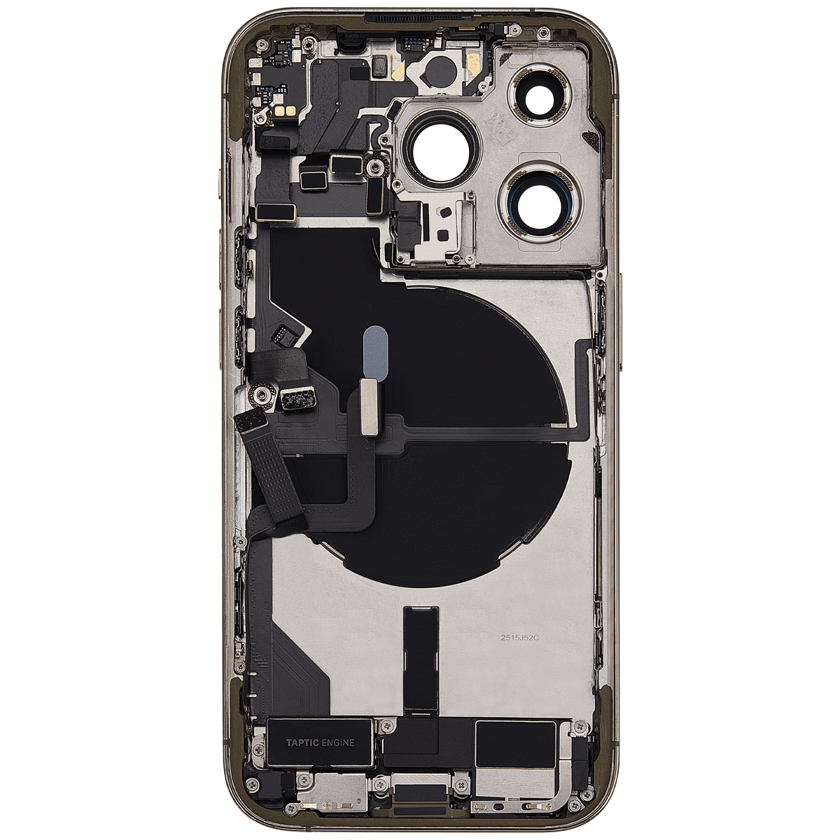 Back Housing W/ Charging Port Flex & Small Parts For I Phone 14 Pro (Us Version) (Used Oem Pull: Grade C) (Gold)