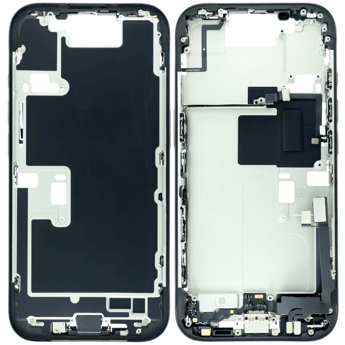 Back Housing With Battery, Charging Port Flex & Small Parts For I Phone 16 Pro (Genuine Oem) (Us Version) (Black Titanium)