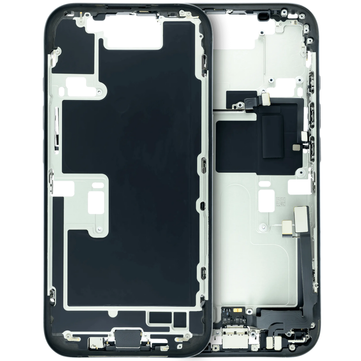 Back Housing With Battery, Charging Port Flex & Small Parts For I Phone 16 Pro (Genuine Oem) (Us Version) (Black Titanium)