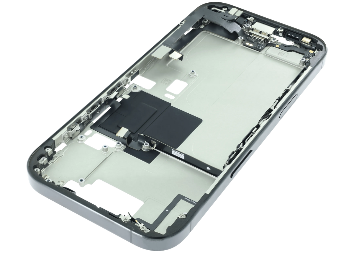 Back Housing With Battery, Charging Port Flex & Small Parts For I Phone 16 Pro (Genuine Oem) (Us Version) (Black Titanium)