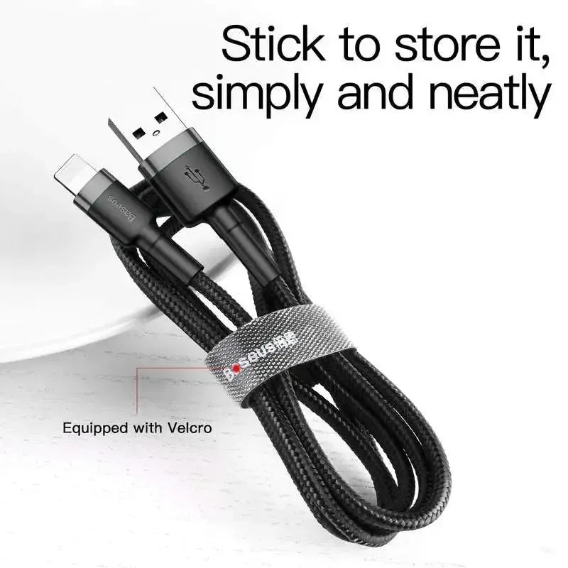 Baseus CATKLF-B91 Cafule Nylon Braided USB To Type-C 3A Cable L=1M Red / Black