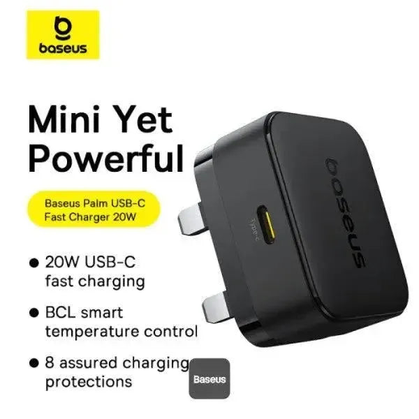 Baseus Palm 20W PD Type-C Ultra Fast Charger Black