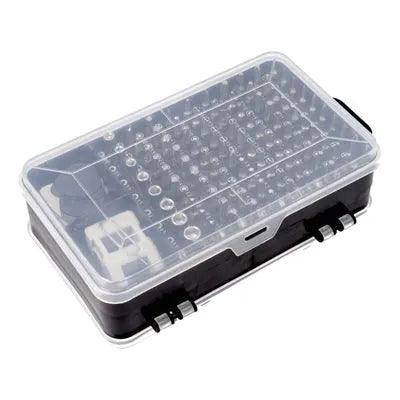 Bits 115-in-1 Metal Service Screwdriver Set Metal Red