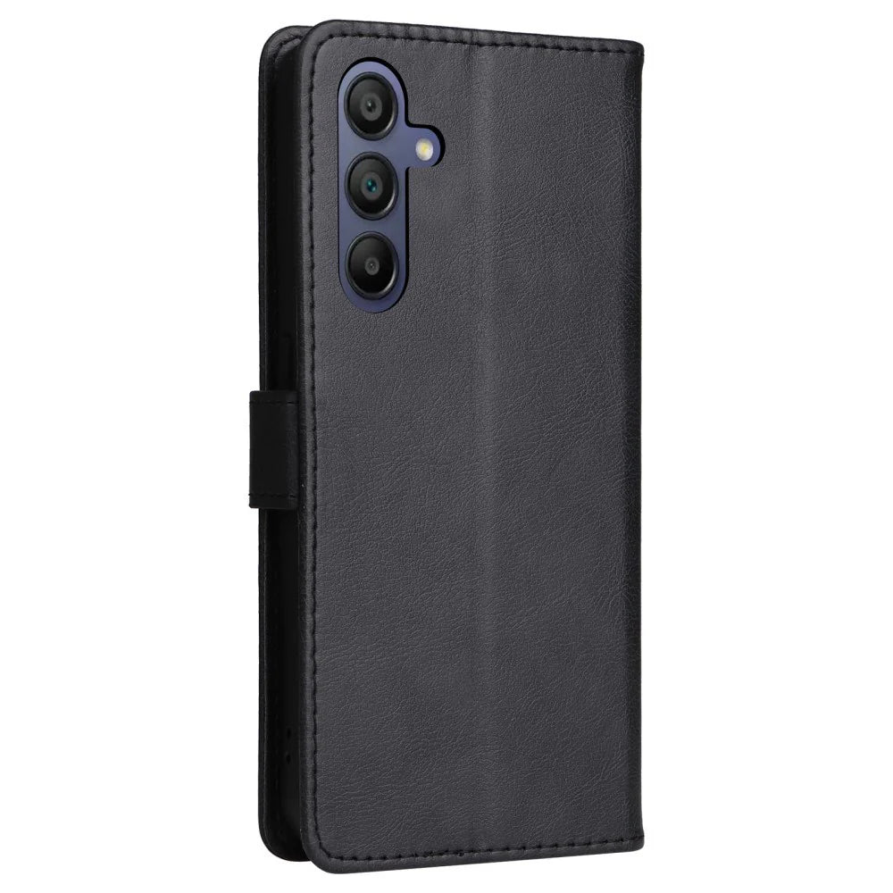 For Samsung Galaxy A16 Premium Aokus Wallet Case Black