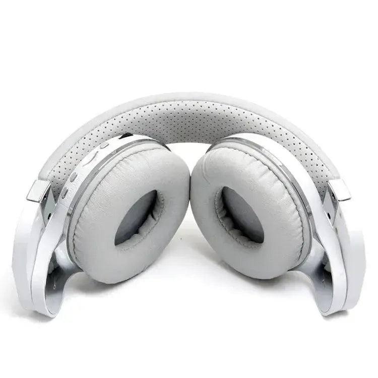 Bluedio T2 Turbine Wireless Bluetooth 4.1 Stereo Headphones Headset With Mic & Micro SD Card Slot & FM Radio White