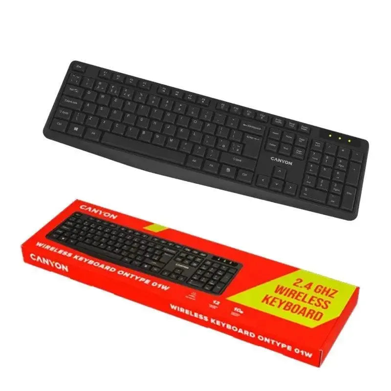 Canyon CNE-CKEYW01 UK Wireless Keyboard Black