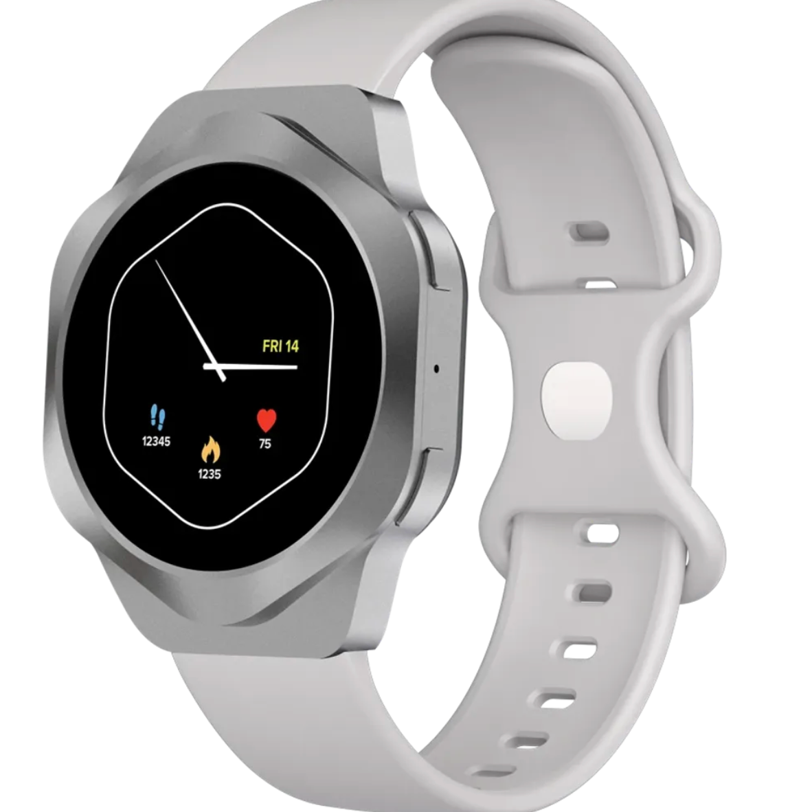 Canyon Smart Watch Hexagon 88 2 Strap / Nylon / Silicon Gray