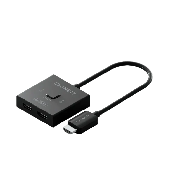 Cygnett CY5387CYHUB  2 In 1 Bi-Directional Dual HDMI Switch 4K