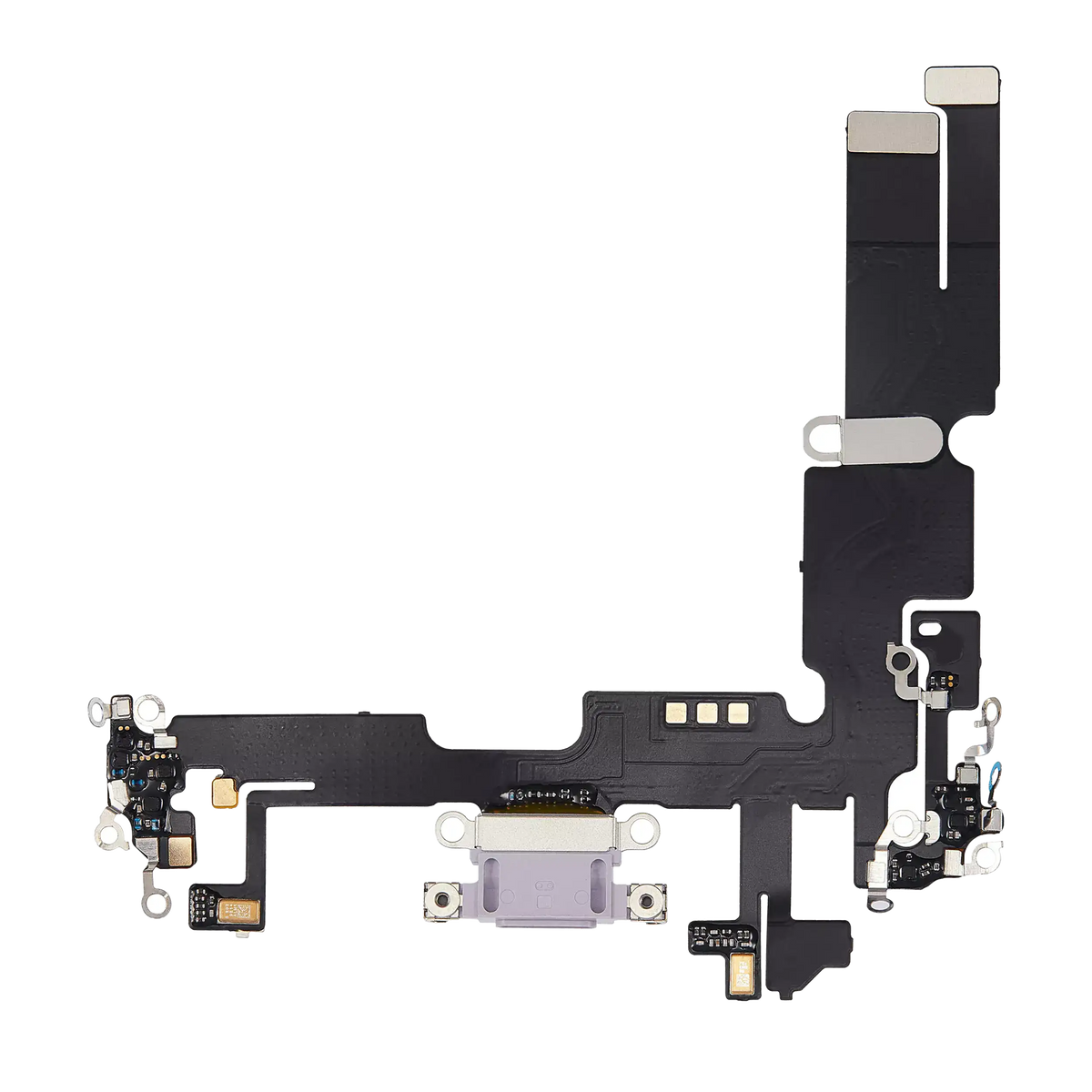 Charging Port Flex Cable For I Phone 14 Plus (Aftermarket Plus) (Purple)