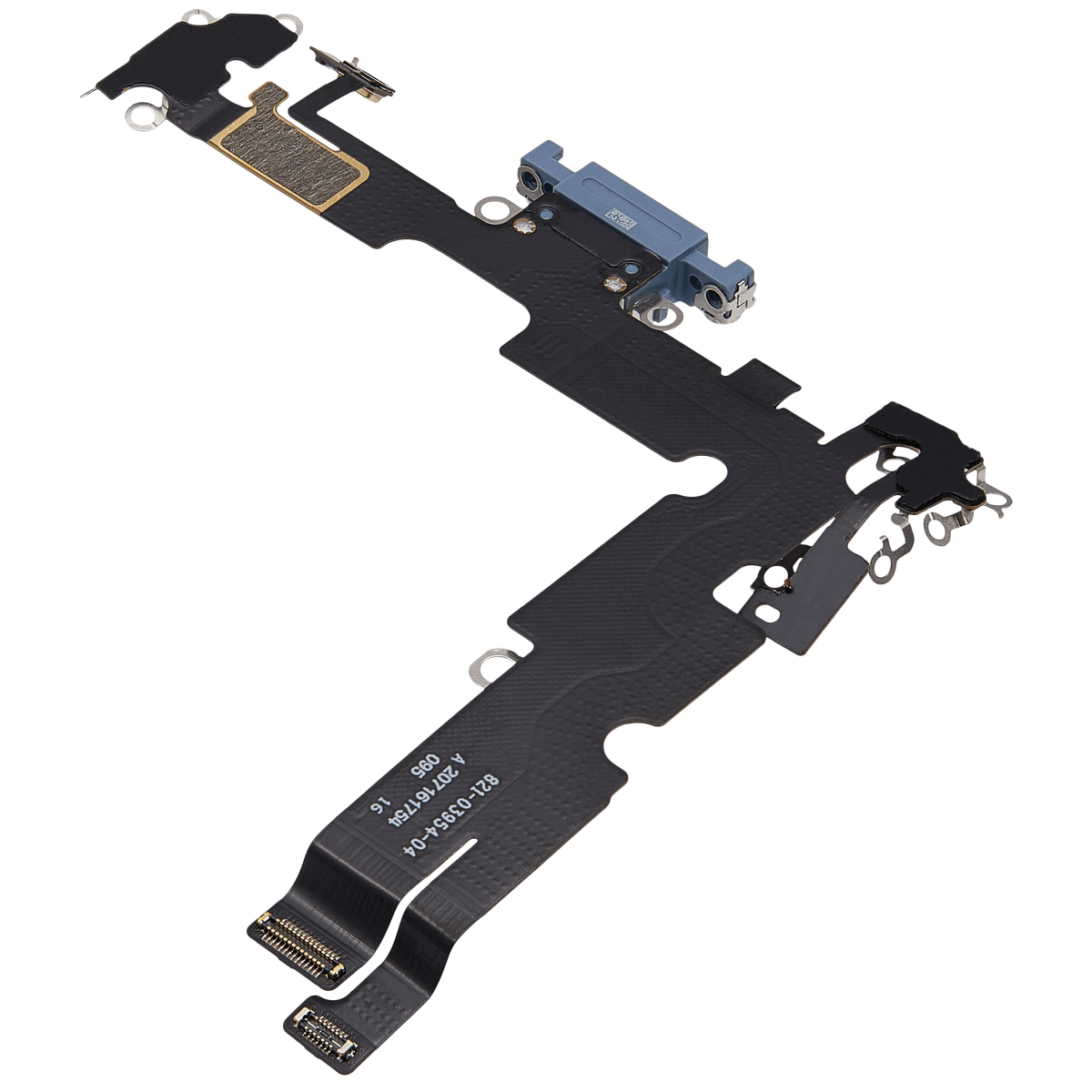 Charging Port Flex Cable For I Phone 14 Plus (Used Oem Pull) (Blue)