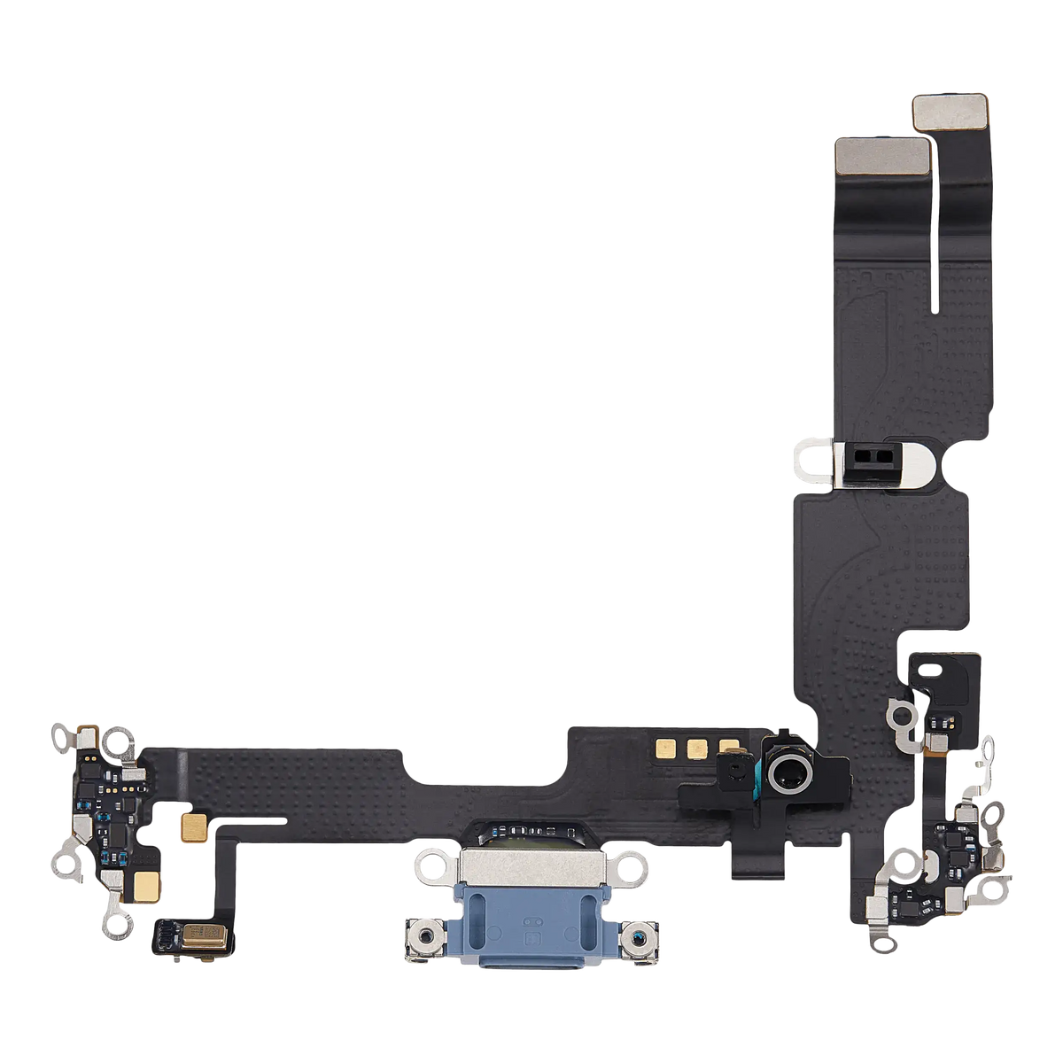 Charging Port Flex Cable For I Phone 14 Plus (Used Oem Pull) (Blue)
