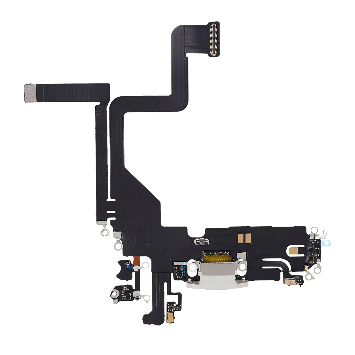 Charging Port Flex Cable For I Phone 14 Pro (Aftermarket Plus) (Silver)