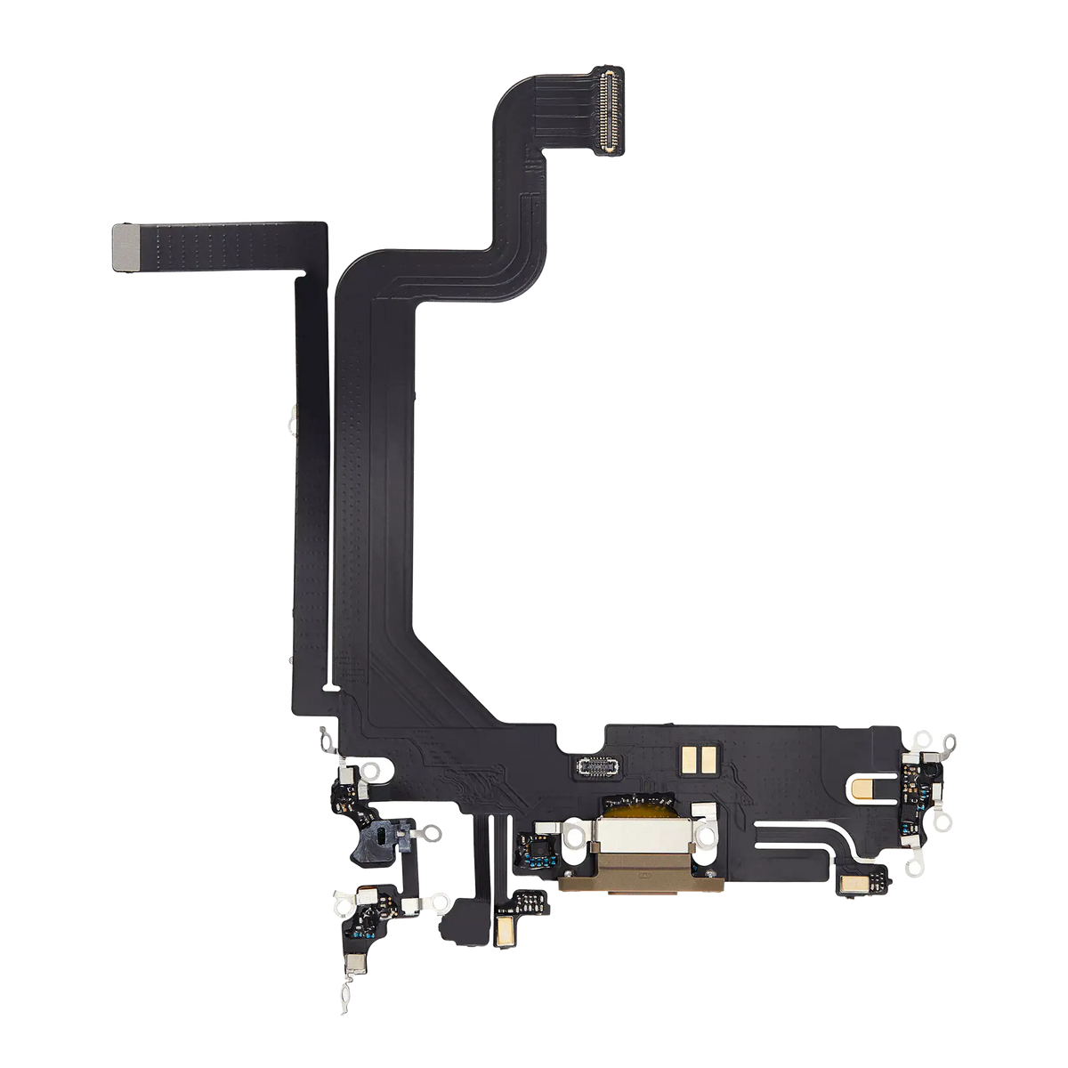 Charging Port Flex Cable For I Phone 14 Pro Max (Aftermarket Plus) (Gold)