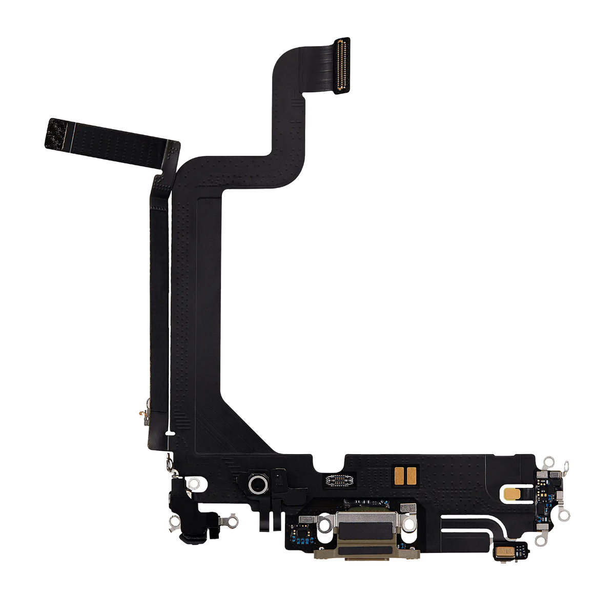 Charging Port Flex Cable For I Phone 14 Pro Max (Used Oem Pull) (Gold)