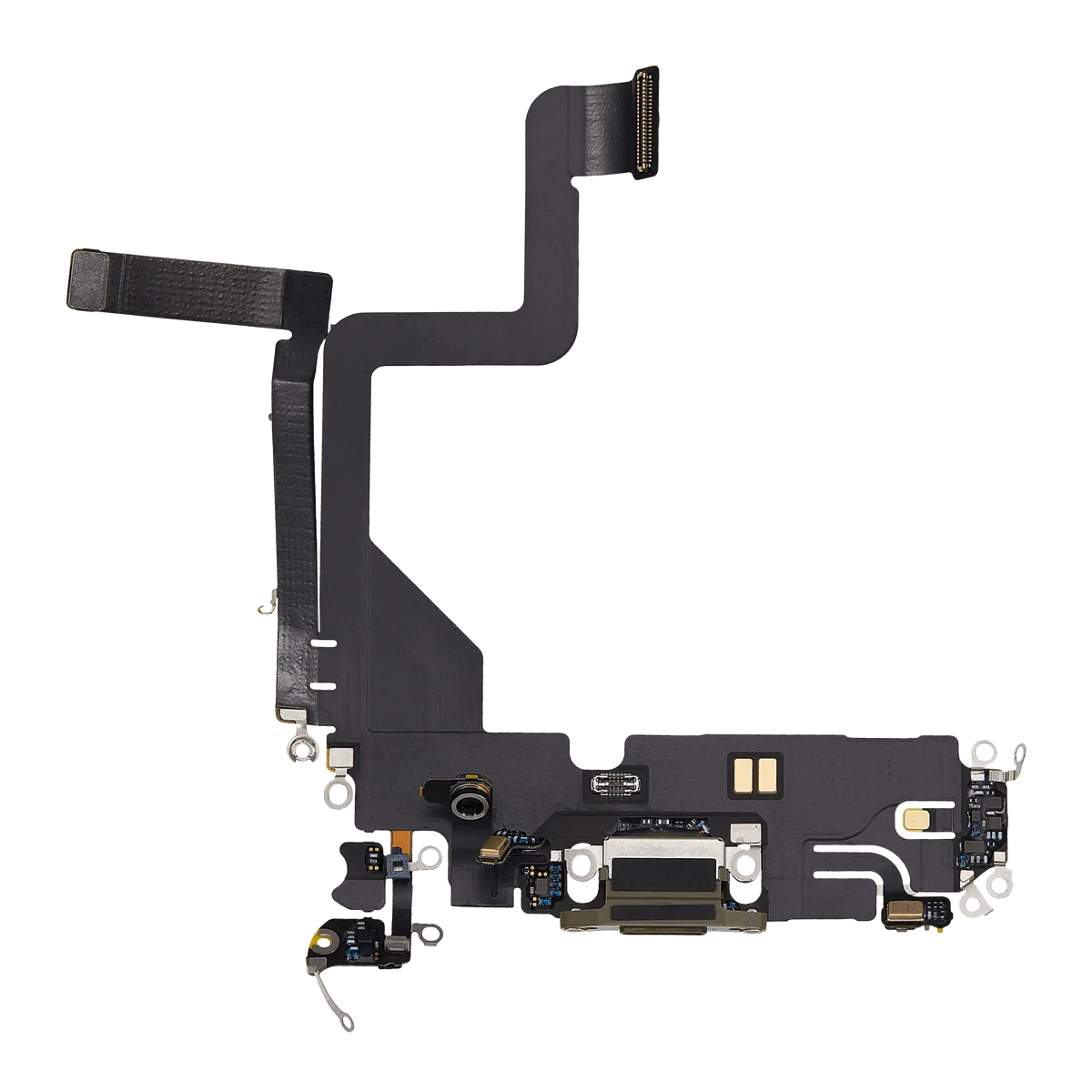 Charging Port Flex Cable For I Phone 14 Pro (Used Oem Pull) (Gold)