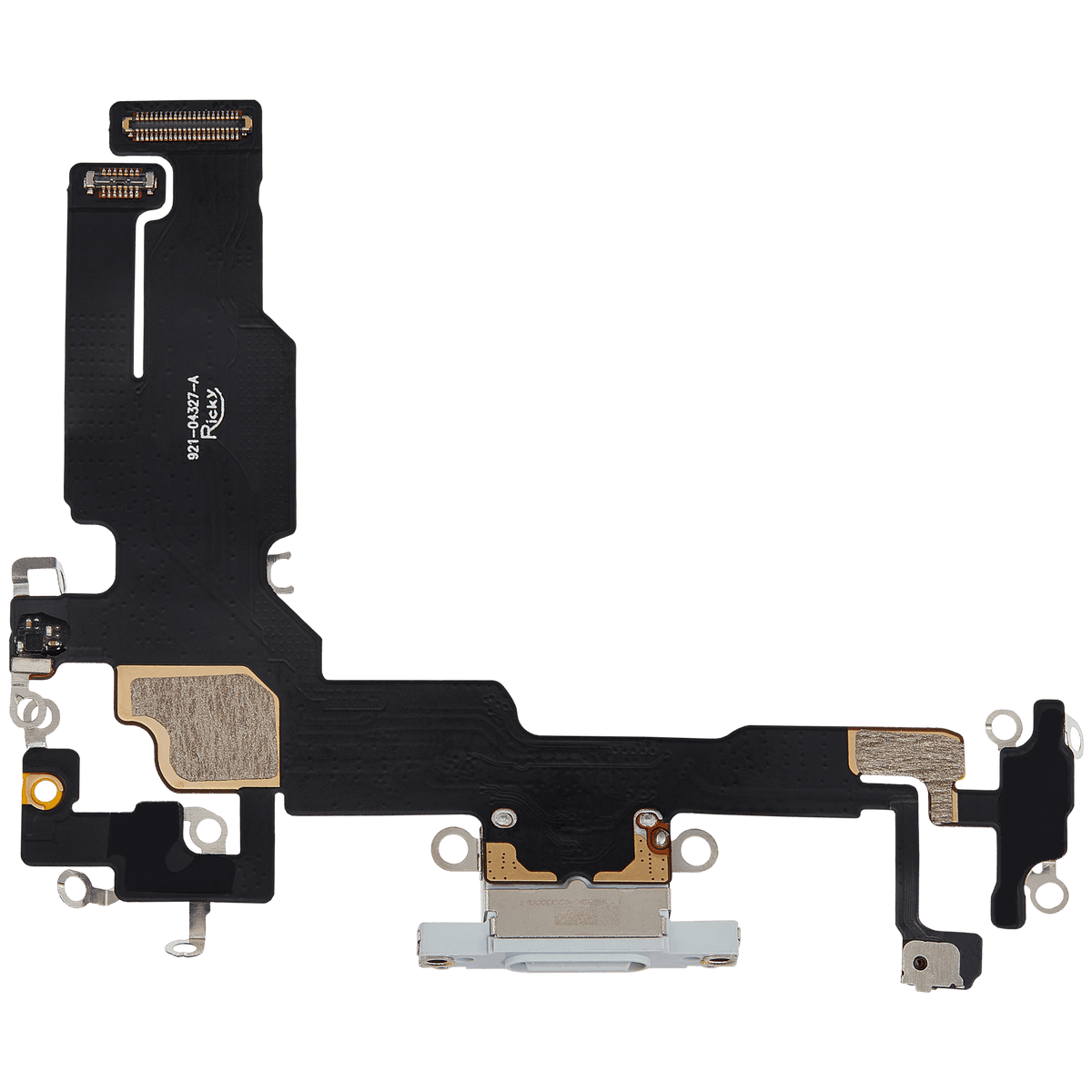 Charging Port Flex Cable For I Phone 15 (Aftermarket Plus) (Blue)
