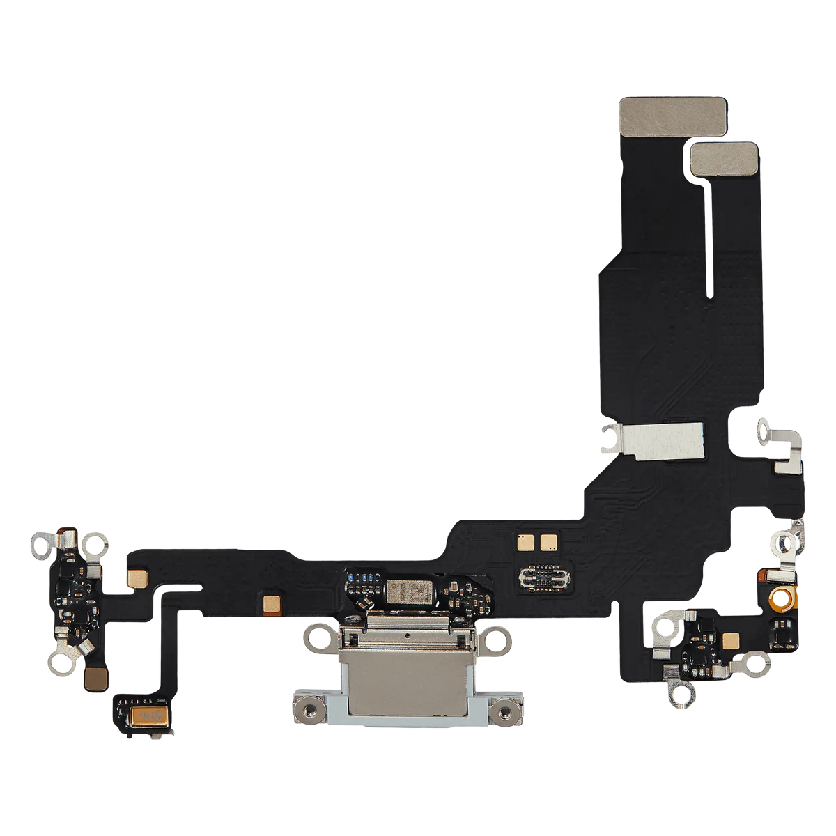 Charging Port Flex Cable For I Phone 15 (Aftermarket Plus) (Blue)